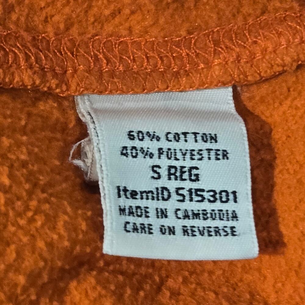 LL Bean x Peanuts Snoopy Take A Hike Orange Pullover Hoodie Sweatshirt, Size S - Picture 6 of 7